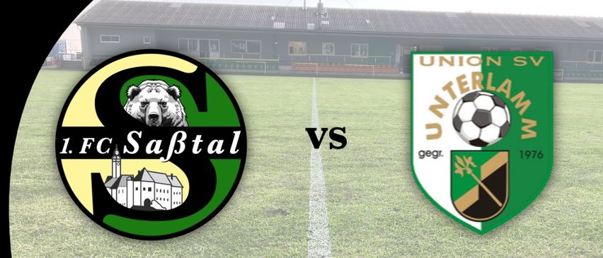 Fußballspielplakat für 1.FC Sabtal gegen Union SV Interlamm. Spieltag präsentiert von Herbert Wurzinger. Datum: Fr, 13.03.2026, 19 Uhr im Sabtalstadion Mettersdorf.