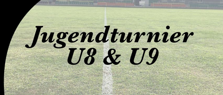 Plakat für ein Jugendfußballturnier. Zeigt das Logo des 1. FC Sabtal und die Teams U8 & U9. Geplant für den 30. Mai 2026 um 10:30 Uhr im Sabtalstadion Mettersdorf.