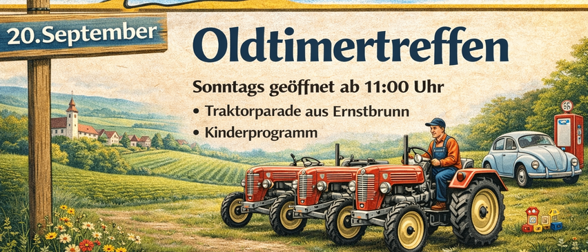 Bauernmarkt Simonsfeld Oldtimertreffen Sonntags geöffnet ab 11:00 Uhr Traktorparade aus Ernstbrunn Kinderprogramm www.bauernmarkt-simonsfeld.at