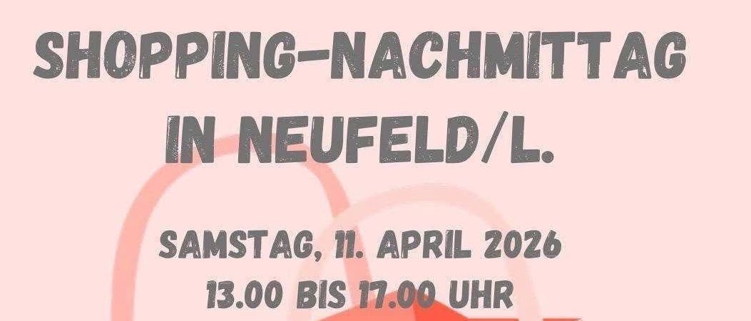 Poster für eine Veranstaltung am Samstag, 11. April 2026, von 13:00 bis 17:00 Uhr im Kulturzentrum Dr. Fred Sinowatz. Mit einer Illustration einer Frau mit Einkaufstüten verspricht das Poster interessante Ausstellungen und vieles mehr. Gehostet von Gabriele Arenberger und Rosemarie Harter.
