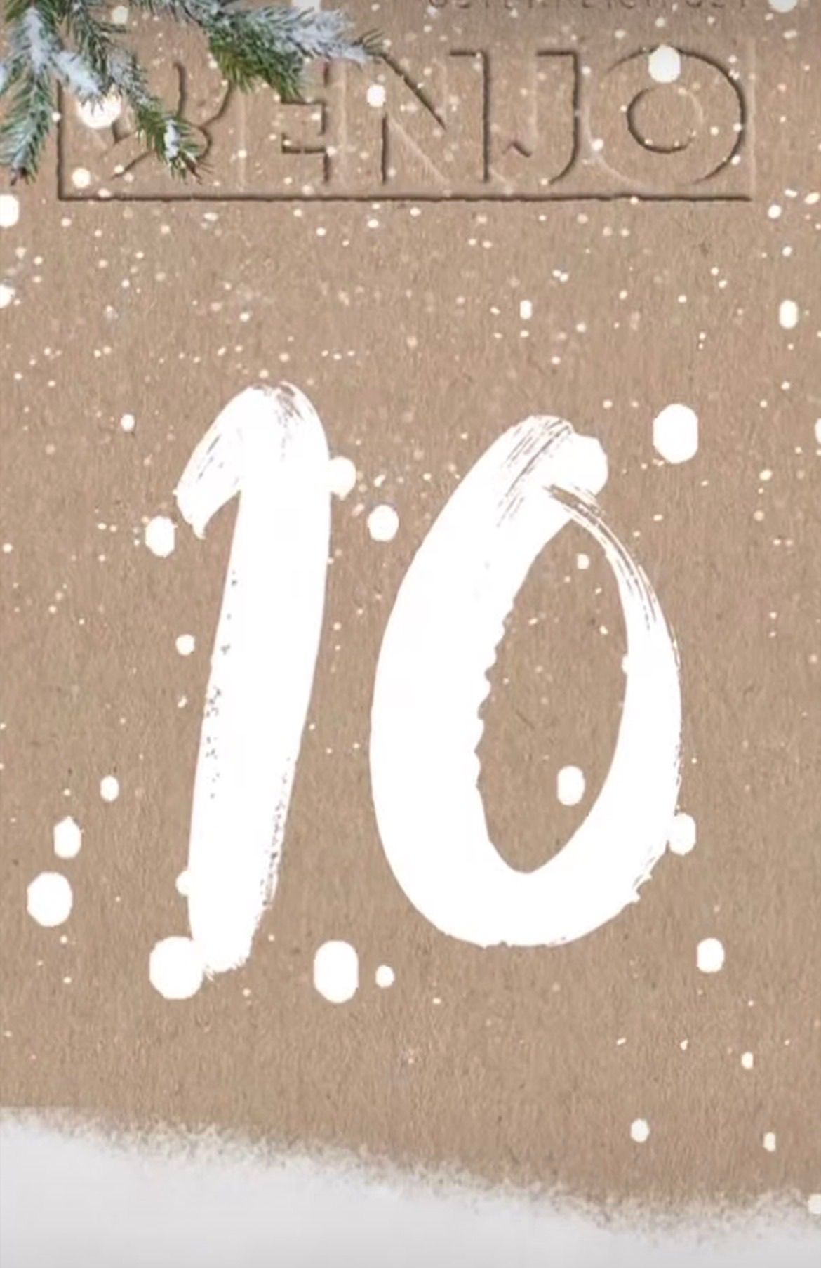 Die Zahl 10 wird in einem handgezeichneten Stil mit hellbraunem Hintergrund angezeigt. Die Zahl besteht aus zwei Teilen, wobei die linke Seite eine größere 1 und die rechte Seite eine kleinere 0 ist.