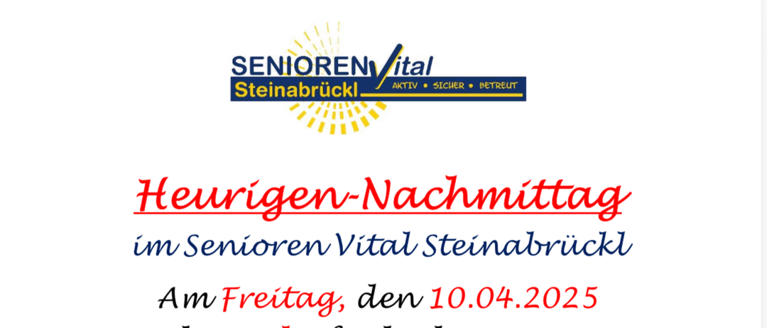 Ein Verkostungsabend findet am Freitag, den 10. April 2025, ab 15 Uhr im Senioren Vital Steinabrückl statt. Karin Schmidt freut sich auf zahlreiche Besucher.