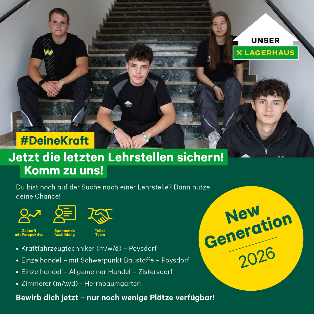 🎓 Starte deine Zukunft mit einer Lehre im Lagerhaus Weinviertel Ost! 💪