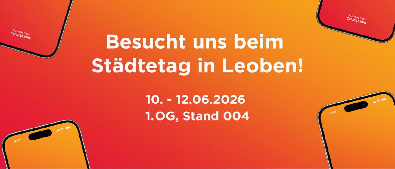 Besuchen Sie uns beim Stadtfest in Leoben vom 10. bis 12. Juni 2026, 1. OG, Stand 004.