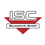 Logo der ISC Bautechnik GmbH, mit stilisiertem 'ISC' und 'Bautechnik GmbH' darunter in weißem Text auf rotem Dreieckshintergrund.