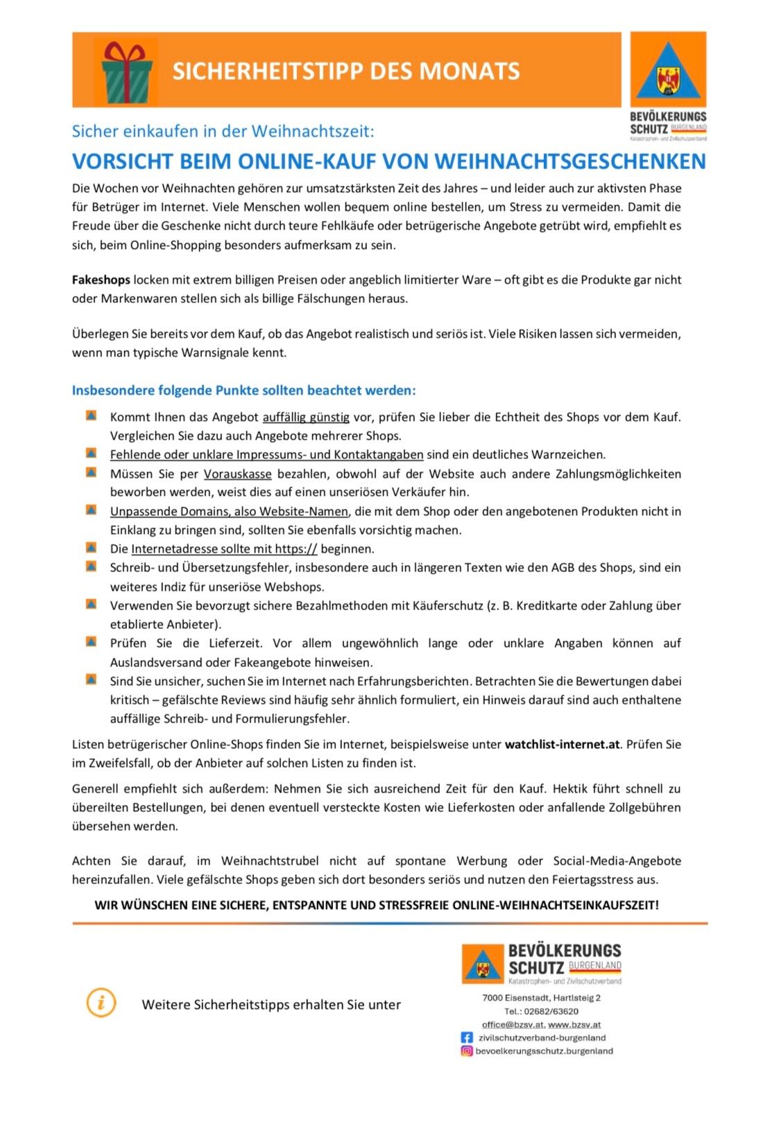 Die Wochen vor Weihnachten gehören zur umsatzstärksten Zeit des Jahres - und leider auch zur aktivsten Phase für Betrüger im Internet. Viele Menschen wollen bequem online bestellen, um Stress zu vermeiden. Damit die Freude über die Geschenke nicht durch teure Fehlkäufe oder betrügerische Angebote getrübt wird, empfiehlt es sich, beim Online-Shopping besonders aufmerksam zu sein.