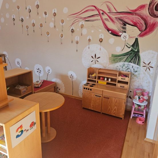 Indoors, Interior Design, Home Decor, Floor, Flooring, Living Room, Baby, Person, Desk, Wall