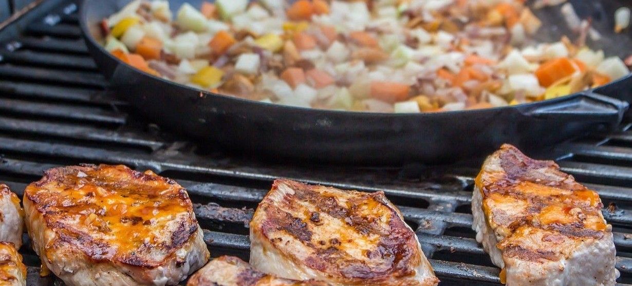 Bild enthält, Food, Meat, Pork, Bbq, Cooking, Grilling