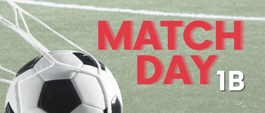 Plakat für einen Fußballspieltag mit einem Ball im Tornetz. Die Teams SV Kuchl und USC Eugendorf 1B spielen. Das Datum ist der 1. Mai, und die Uhrzeit ist 19:30. Der Austragungsort ist Kuchl Andreas Wimmer Arena.