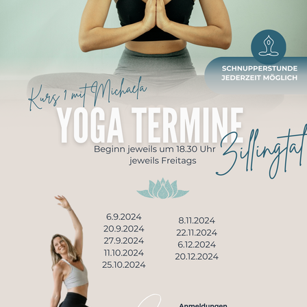 Bild enthält, Advertisement, Poster, Adult, Female, Person, Woman, Stretch, QR Code, Yoga, Face