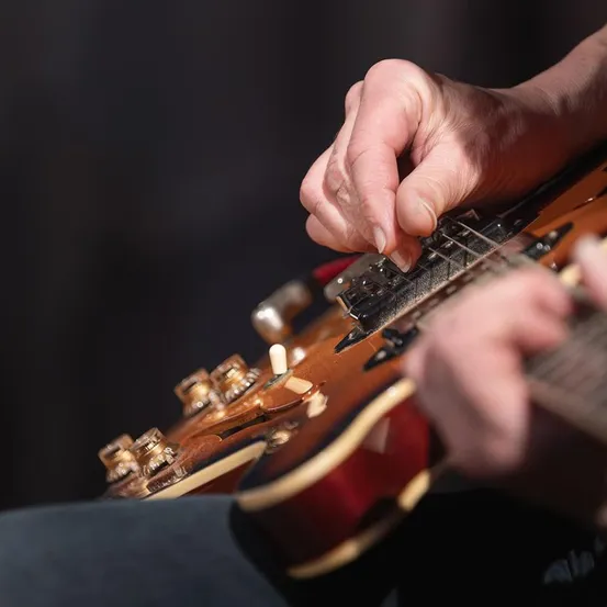 Guitar, Musical Instrument, Guitarist, Music, Musician, Performer, Person, Body Part, Finger, Hand