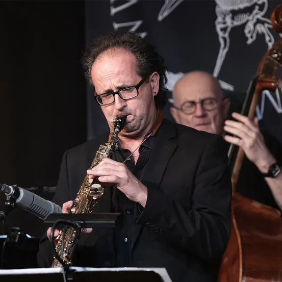 Adult, Male, Man, Person, Musical Instrument, Face, Wristwatch, Glasses, Performer, Solo Performance