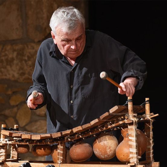 Bild enthält, Adult, Male, Man, Person, Face, Head, Musical Instrument