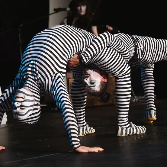 Clothing, Hosiery, Sock, Face, Head, Person, Performer