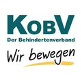 Das Logo des KoBV, des Deutschen Blinden- und Sehbehindertenverbandes, enthält den Text 'Wir bewegen'. Das Logo ist in fetter grüner und schwarzer Schrift geschrieben.