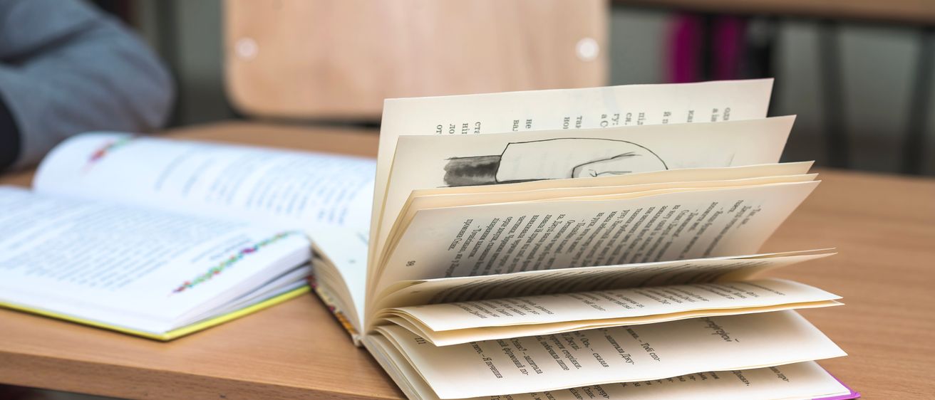 Bild enthält, Book, Publication, Text, Boy, Child, Male, Person, Document, Chair, Furniture