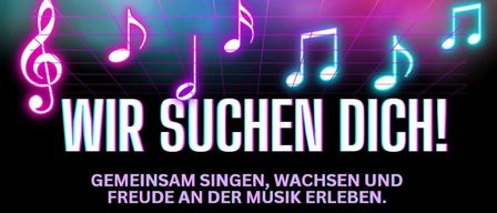 Plakat für ein Gesangsworkshop für junge Sänger, offen für Personen ab 10 Jahren. Geplant für den 24. Juli 2026 von 15:00 bis 18:00 Uhr im Steinfeldzentrum Breitenau. Eine Gebühr von 10 € ist erforderlich, Geschwisterrabatt verfügbar. Kontaktieren Sie Klaudia Mayer oder Karin Tiefenbacher für Anfragen.