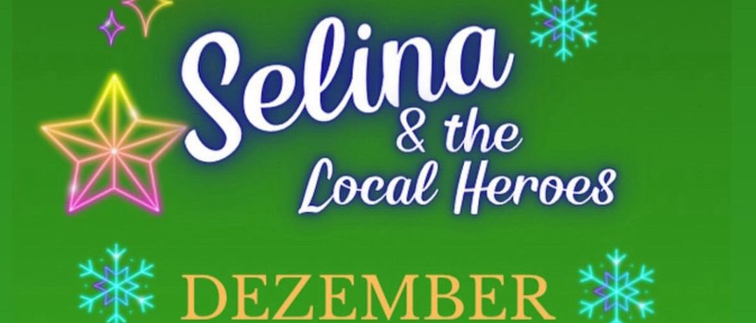 Weihnachtsparty mit Selina und den Local Heroes. 22. Dezember um 20:00. Tickets 20€ erhältlich im Cafe Die Chillerei.