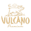 Das Logo für 'Vulcano Premium' zeigt einen stilisierten Schwein unter einer Sonne auf schwarzem Hintergrund.