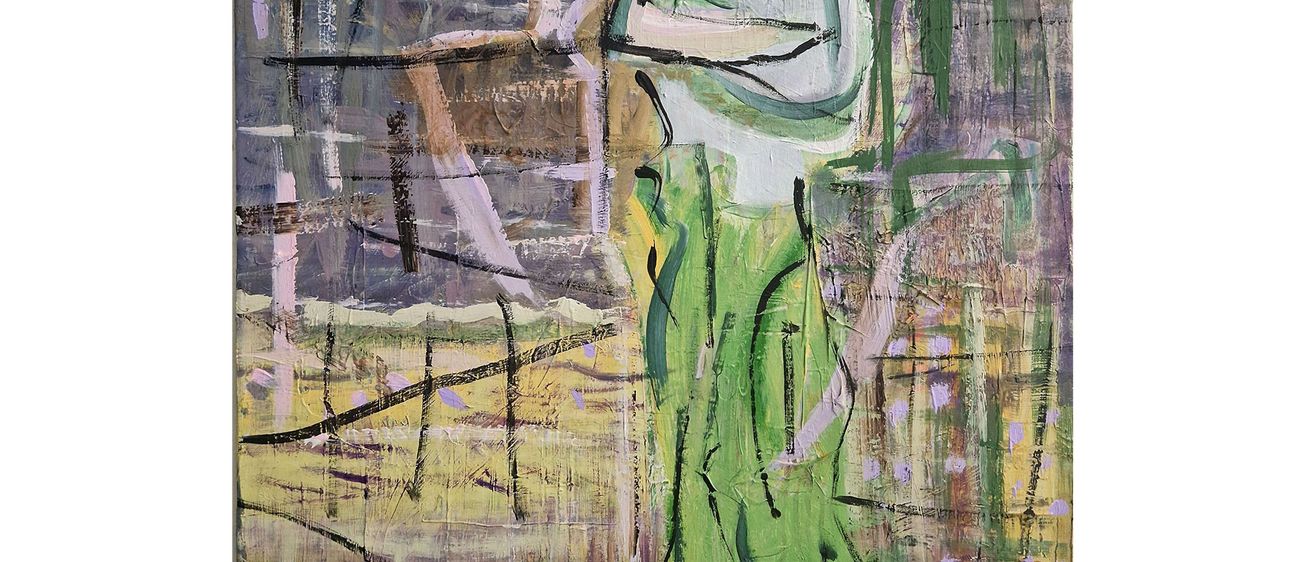 Bild enthält, Art, Painting, Adult, Female, Person, Woman, Modern Art, Face, Dress, Canvas