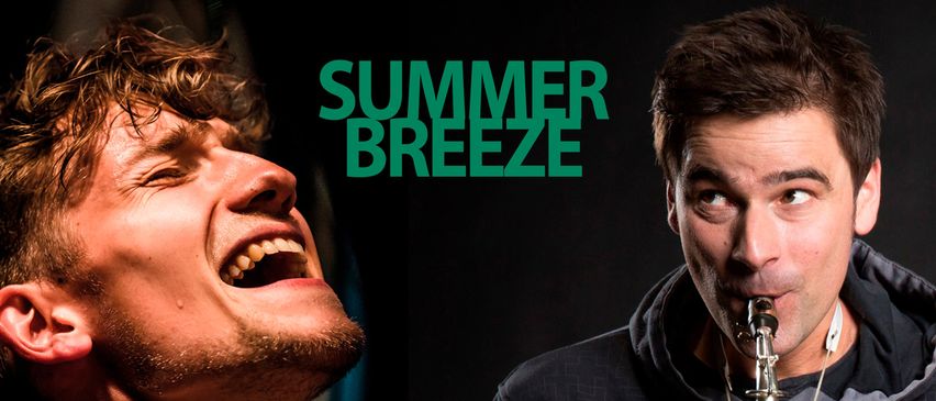 Eine Anzeige für Edgar Unterkirchner und Simon Stadler. Sie treten am Donnerstag, den 28. August 2025 um 19:30 Uhr auf. Der Eintritt kostet 25 €. Die Veranstaltung findet im Haus Benedikt (Garten) in Wolfsberg statt.