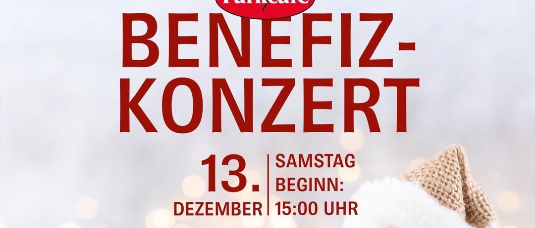 Benefiz-Konzert im Parkcafe am 13. Dezember, Beginn 15:00 Uhr. Mit Alexander Storfer, Not Stewart und DJ Leo. Der Reinerlös geht an Herzenskinder.