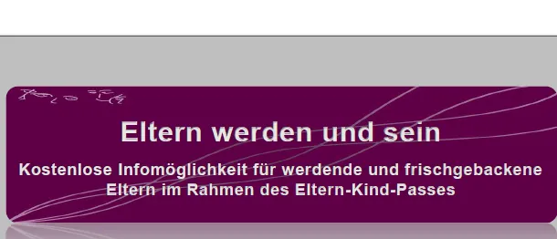 Infografik über kostenlose Informationsmöglichkeiten für Eltern während und nach der Schwangerschaft im Rahmen des Eltern-Kind-Passes. Es werden die Herausforderungen und Freuden der Elternschaft erwähnt und Experten zur Unterstützung von Eltern genannt. Es werden auch Termine und Zeiten für Beratungsgespräche aufgelistet.