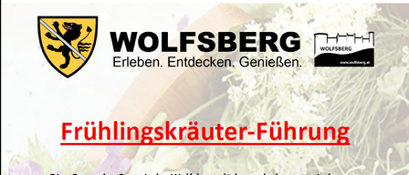 Wolfsberg's healthy community invites you to a spring herb tour led by herbalist Christine Ganster. Participants learn about wild herbs during a gentle walk. The event offers free samples and recipes. It's free to join.