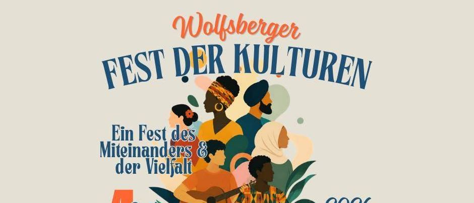 Wolfsberger Fest der Kulturen am 4. Juli 2026. Internationale Speisen, kulturelle Beiträge und Musik aus aller Welt. Ort: Kapuziner-Spielplatz, Kapuzinergasse, 9400 Wolfsberg, Österreich. Zeit: 15:00 Uhr für den Eintritt, 16:00 Uhr für das Kulturprogramm und offizielle Begrüßung.