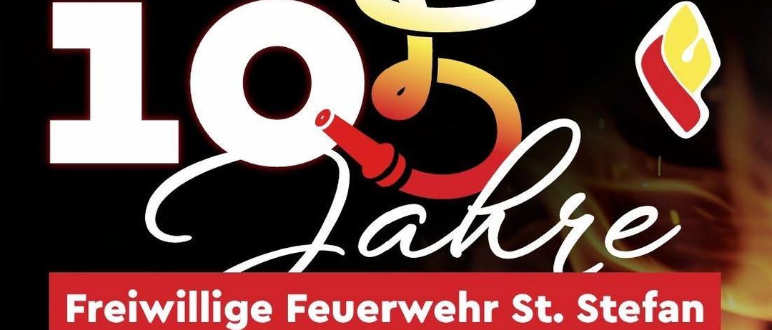 Feuerwehr-Veranstaltung in St. Stefan. Samstag, 11. Juli, 18:00 Empfang, 19:00 Festakt, 21:00 Fest, 22:00 Disco. Eintritt 10 Euro.