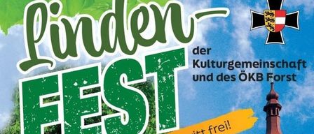 Plakat für das Powwow Fest-Event mit einer Kirche, einer Gruppe von Musikern und einer malerischen Aussicht. Der Eintritt ist frei.
