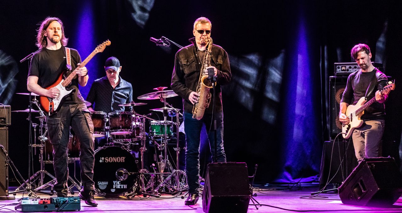 Bild enthält, Concert, Crowd, Person, Group Performance, Music Band, Stage, Adult, Male, Man, Guitar