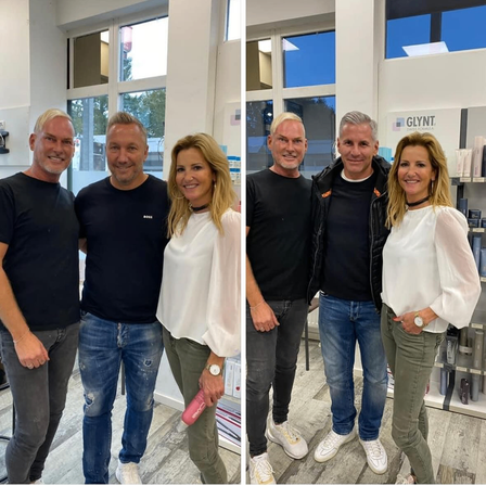 Bild enthält, Pants, Groupshot, Person, Jacket, Jeans, Adult, Male, Man, Shoe, Face