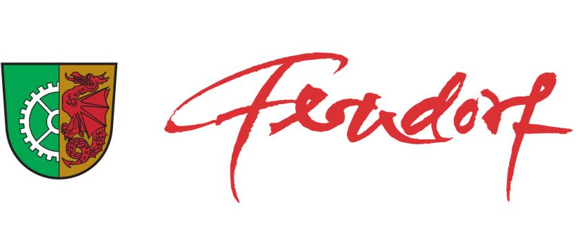 A white background with a red signature 'Frodort' and a logo on the left with a dragon and a gear icon.