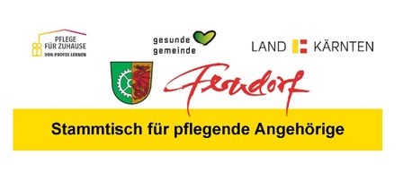 Ein Werbebild für eine gemeinschaftliche Gesundheitsinitiative namens 'Gesunde Gemeinde' mit einem grünen Herz und dem Wort 'LAND' über einem Logo für Foradorp.