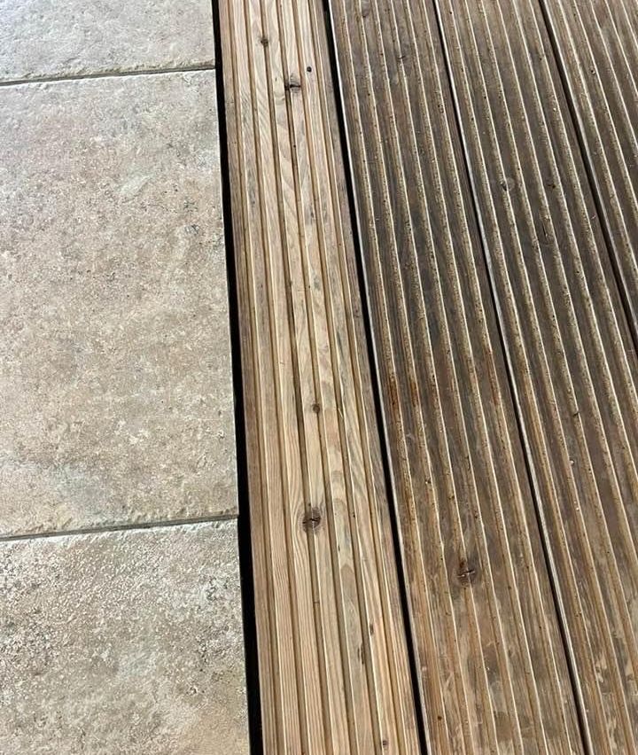 Selbst Holzdielen werden wie neu! 