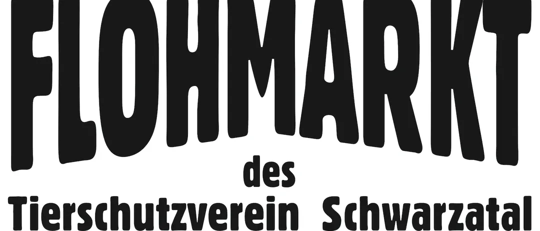 Schwarz-Weiß-Bild mit dem Wort 'OHMAR' und darunter einer Katze und einem Hund. Der Text lautet 'des hutzverein Schwarz'.