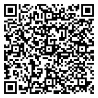 Schwarz-weißer QR-Code auf weißem Hintergrund.