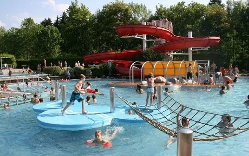 Water, Amusement Park, Water Park, Person, Adult, Female, Woman, Handbag, Baby, Outdoors