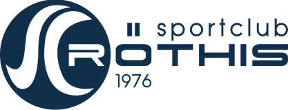 Das Logo für Roth Sport, gegründet 1976, zeigt ein blaues Oval mit weißer Schrift auf schwarzem Hintergrund.