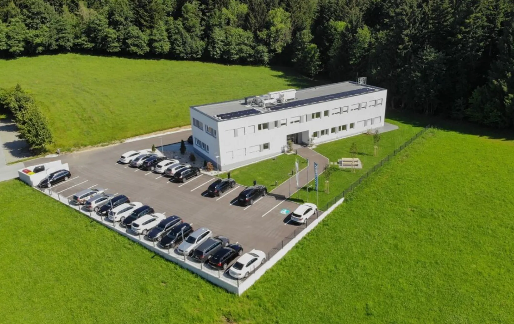 Outdoors, Architecture, Building, Aerial View, Transportation, Vehicle, Car, Parking Lot