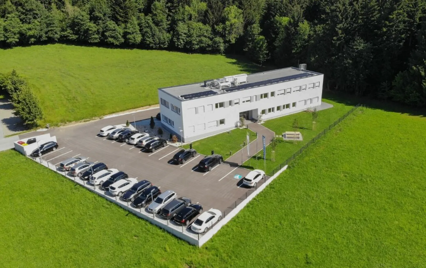 Outdoors, Architecture, Building, Aerial View, Transportation, Vehicle, Car, Parking Lot