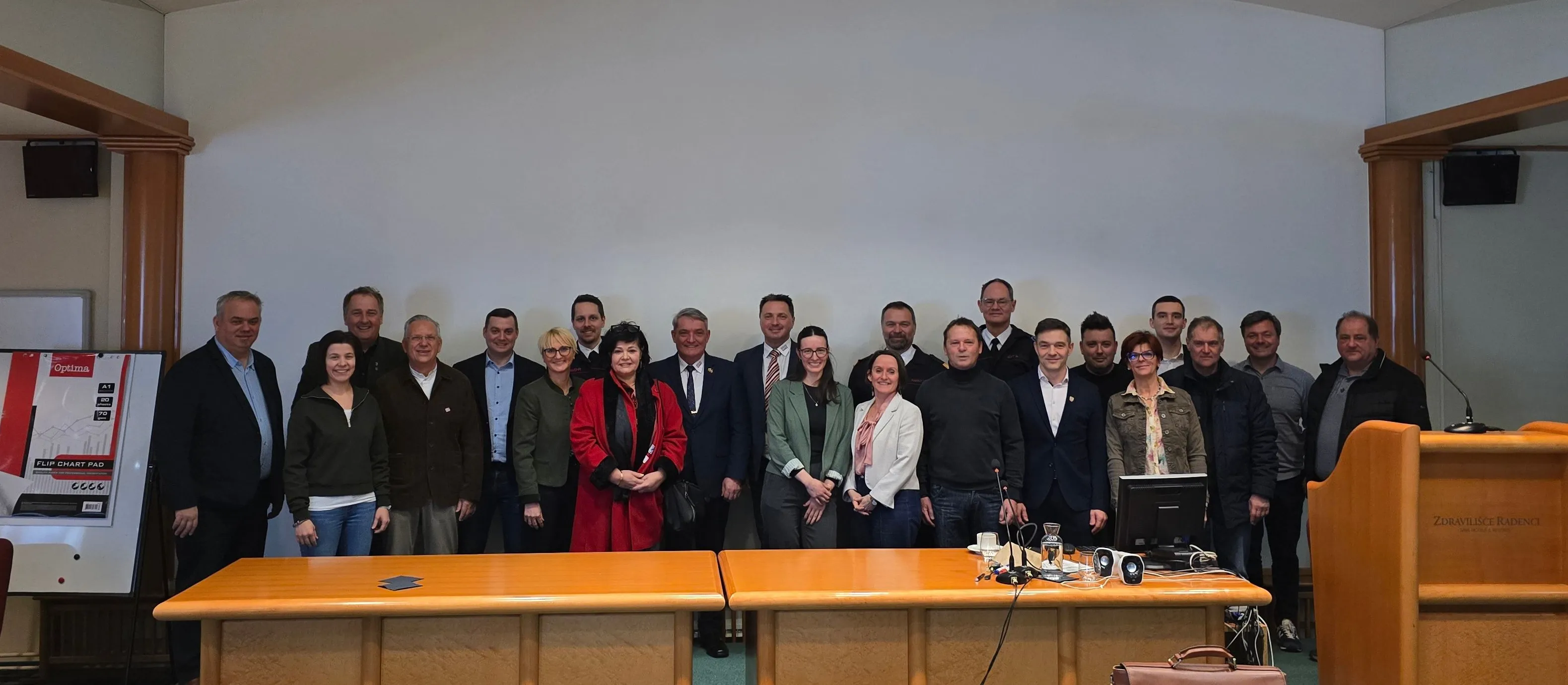 Die Partner beim ersten Projekttreffen in Radenci, Slowenien.