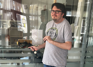 Gemeindemitarbeiter Michael Paeck betreut das Fundamt