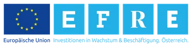 Drei Felder mit den Buchstaben E, F und E. Darunter steht der Text 'vestitionen in Wachstum & Best'.