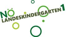 Das Bild zeigt das Wort 'DESKINDERGAR' in Grün mit umgebenden grünen Kreisen auf weißem Hintergrund.