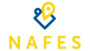 Logo einer Marke namens IA FE, mit einem blauen Quadrat und einem gelben Stift darin, auf weißem Hintergrund.