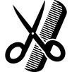 Ein schwarzer Hintergrund mit einem weißen Symbol, das einer Dreiecksform ähnelt, in der Mitte.