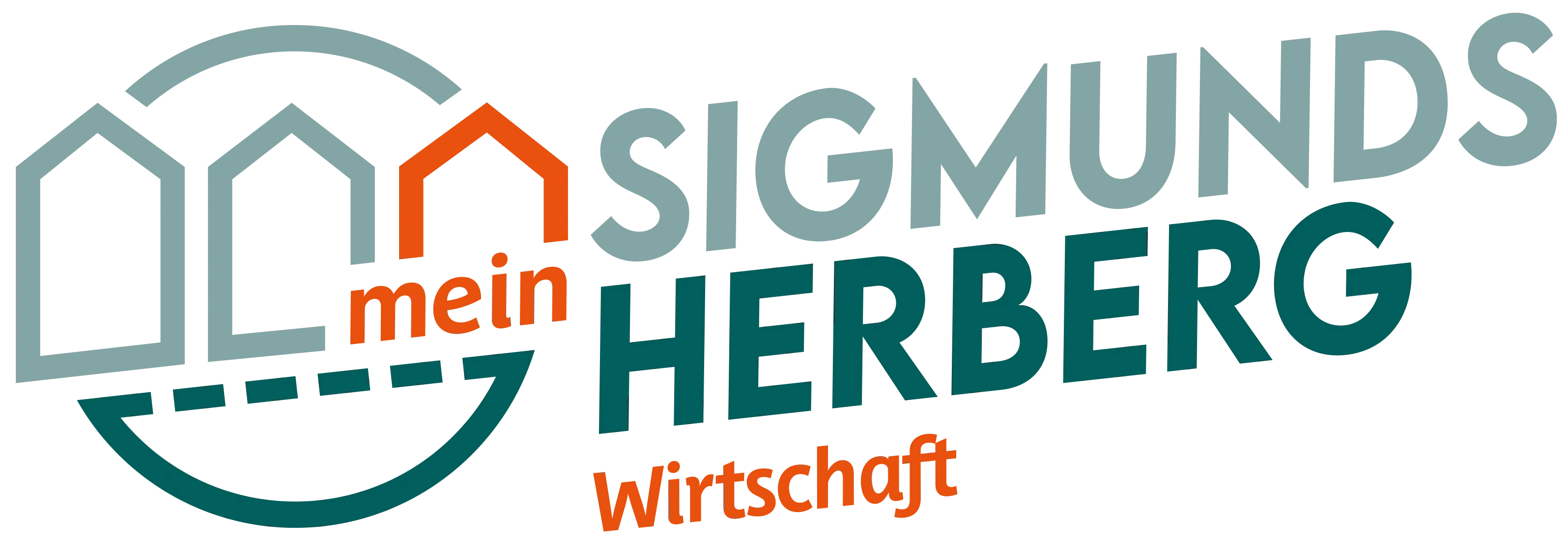 Das Bild zeigt das Sigma Herb Logo. Das Wort Sigma ist in weiß, Herb in türkis. Unten steht Wirtschaft in orange. Der Hintergrund ist schwarz.