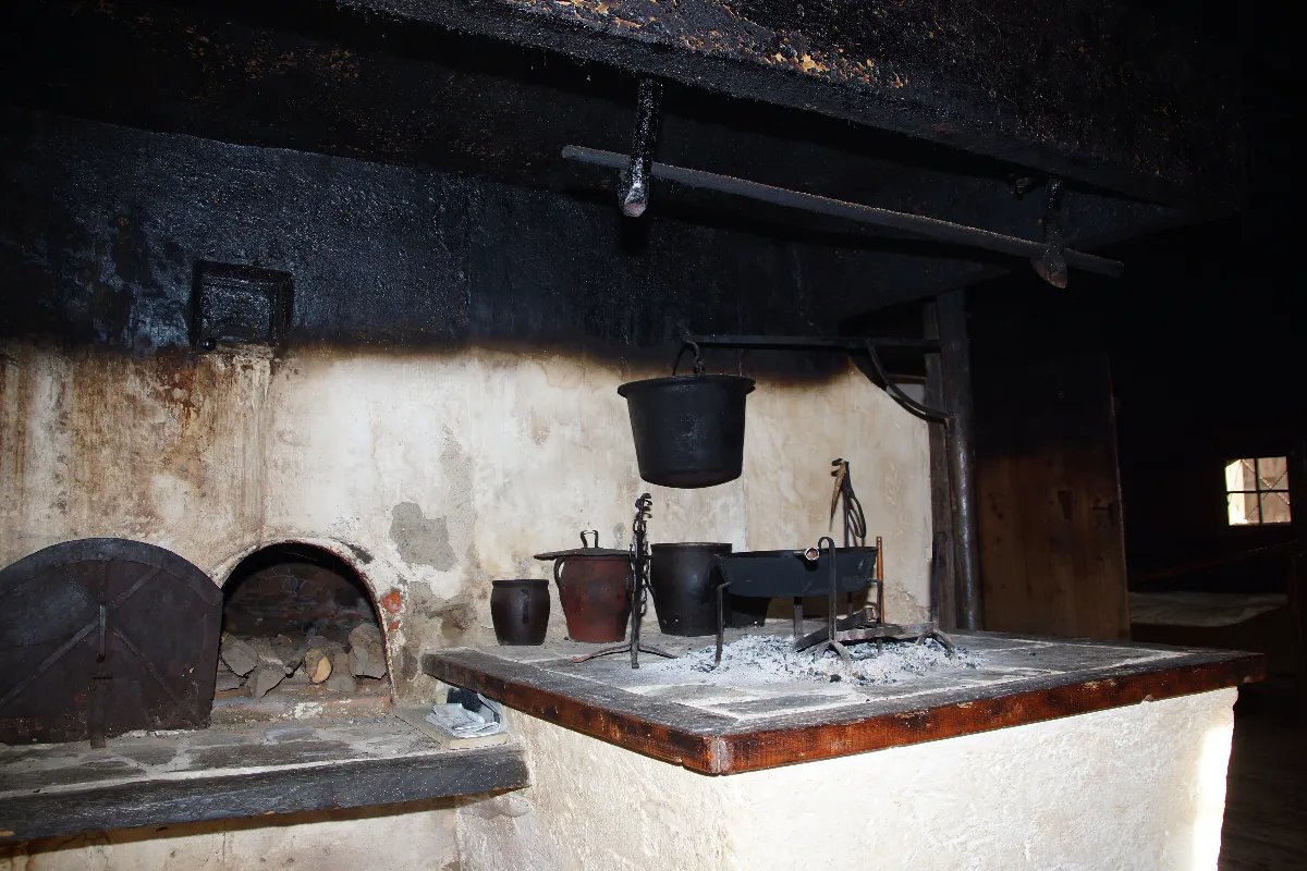 Fireplace, Indoors, Architecture, Building, Hearth, Cookware, Pot